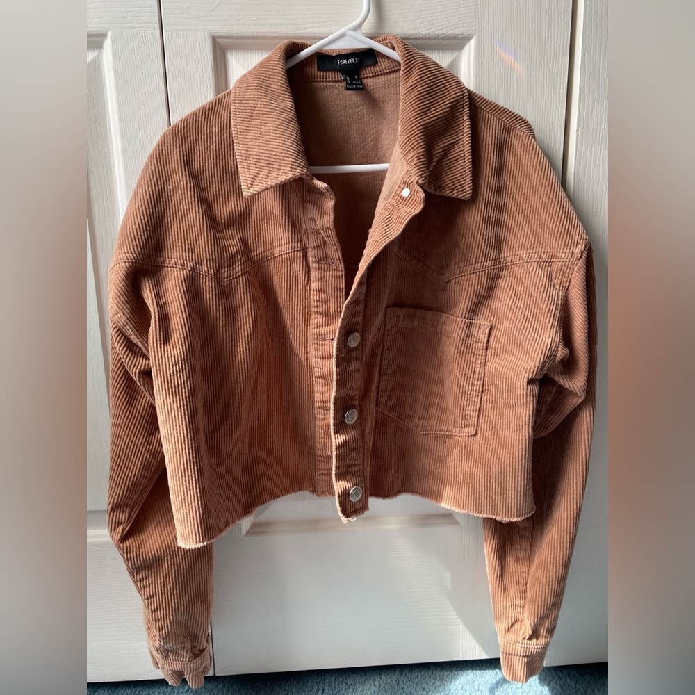 Forever 21 Cropped Corduroy Jacket